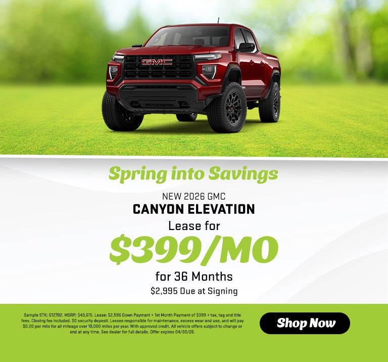 New 2026 GMC Canyon Elevation