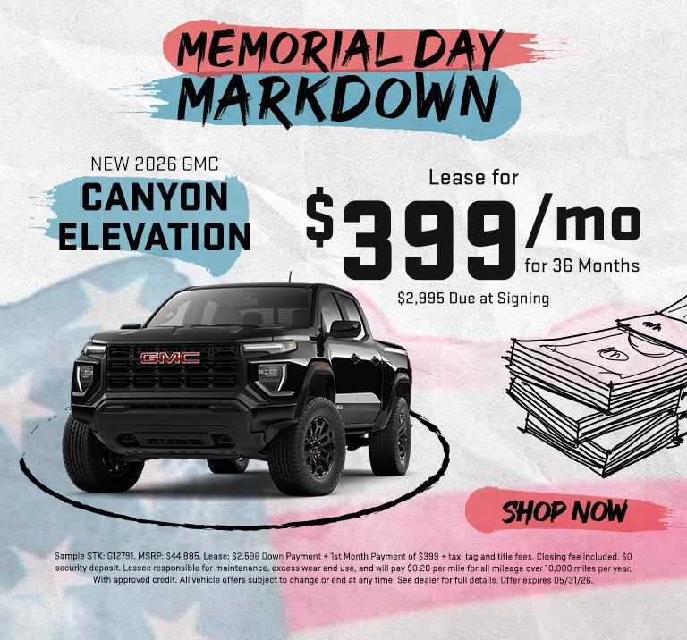 New 2026 GMC Canyon Elevation
