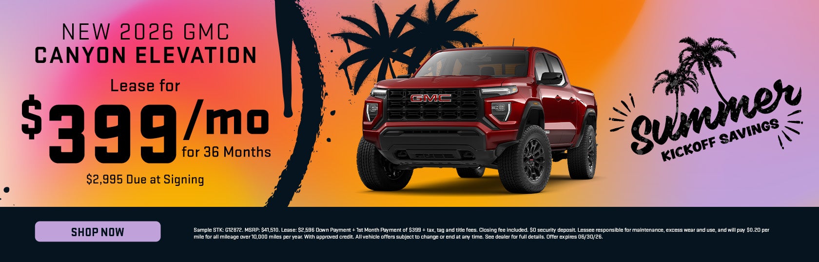 New 2026 GMC Canyon Elevation