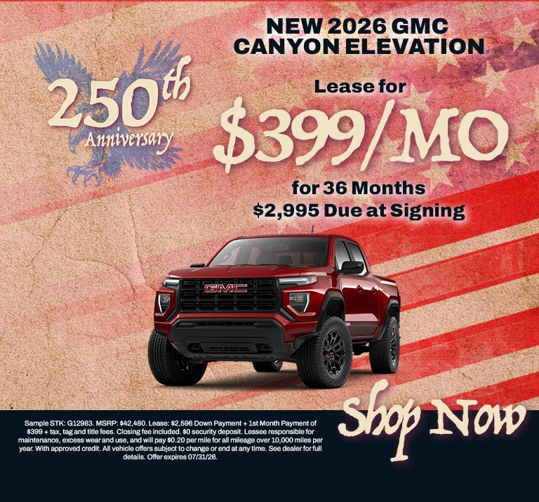 New 2026 GMC Canyon Elevation