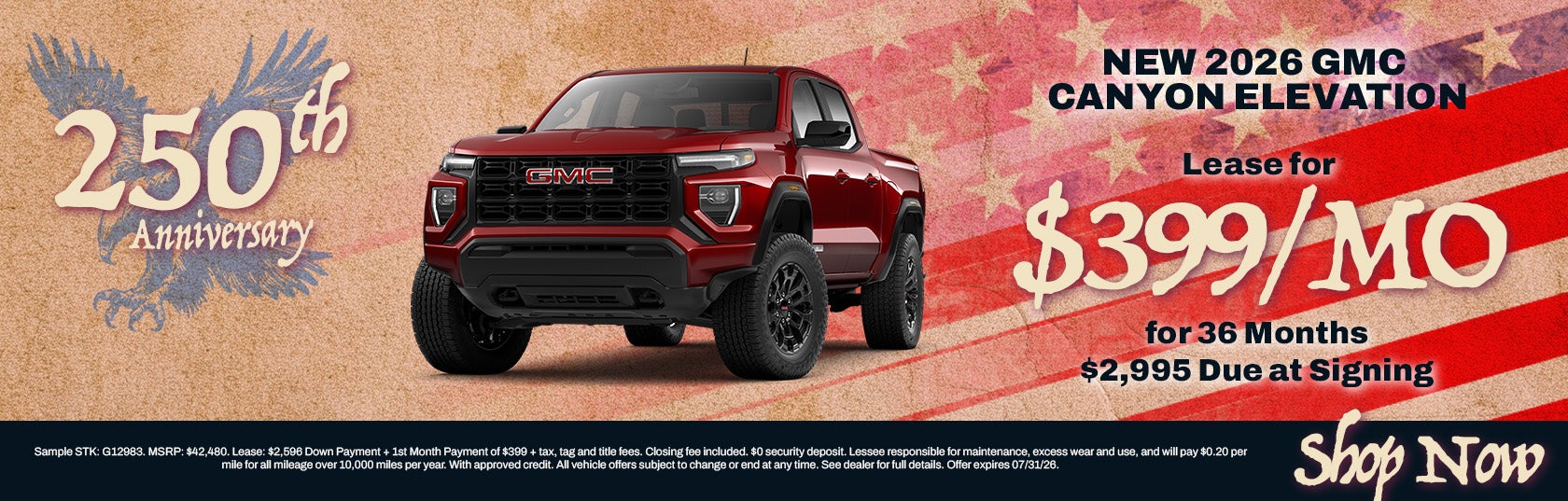New 2026 GMC Canyon Elevation